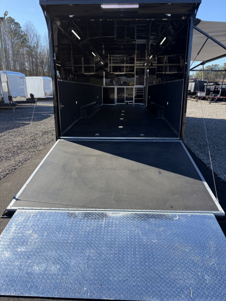 New 2026 Haulmark EDGE 34 Race Trailer With Turbo Package, Awning, Polycor, Insulated, Black Trim Package