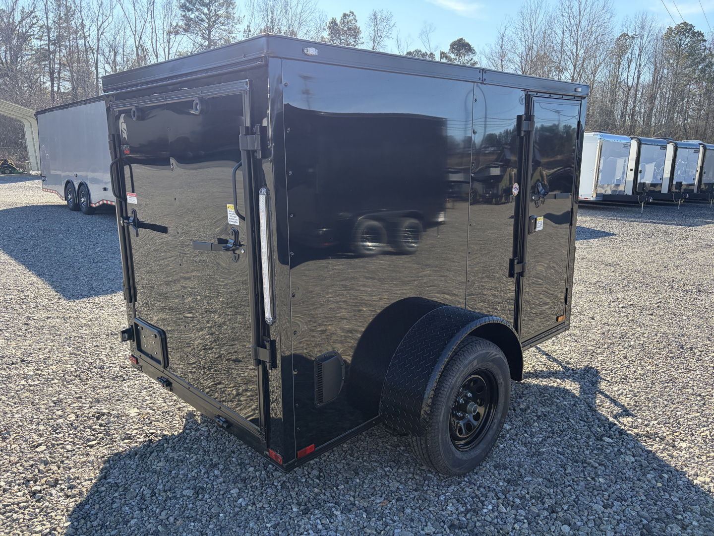 New 2026 Spartan 5X8 Enclosed Trailer, Side Door, Barlock, Polycor, Stabledeck