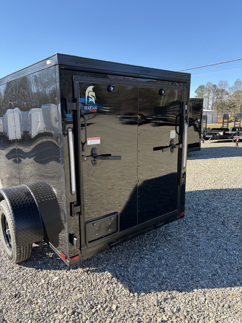 New 2026 Spartan 5X8 Enclosed Trailer, Side Door, Barlock, Polycor, Stabledeck
