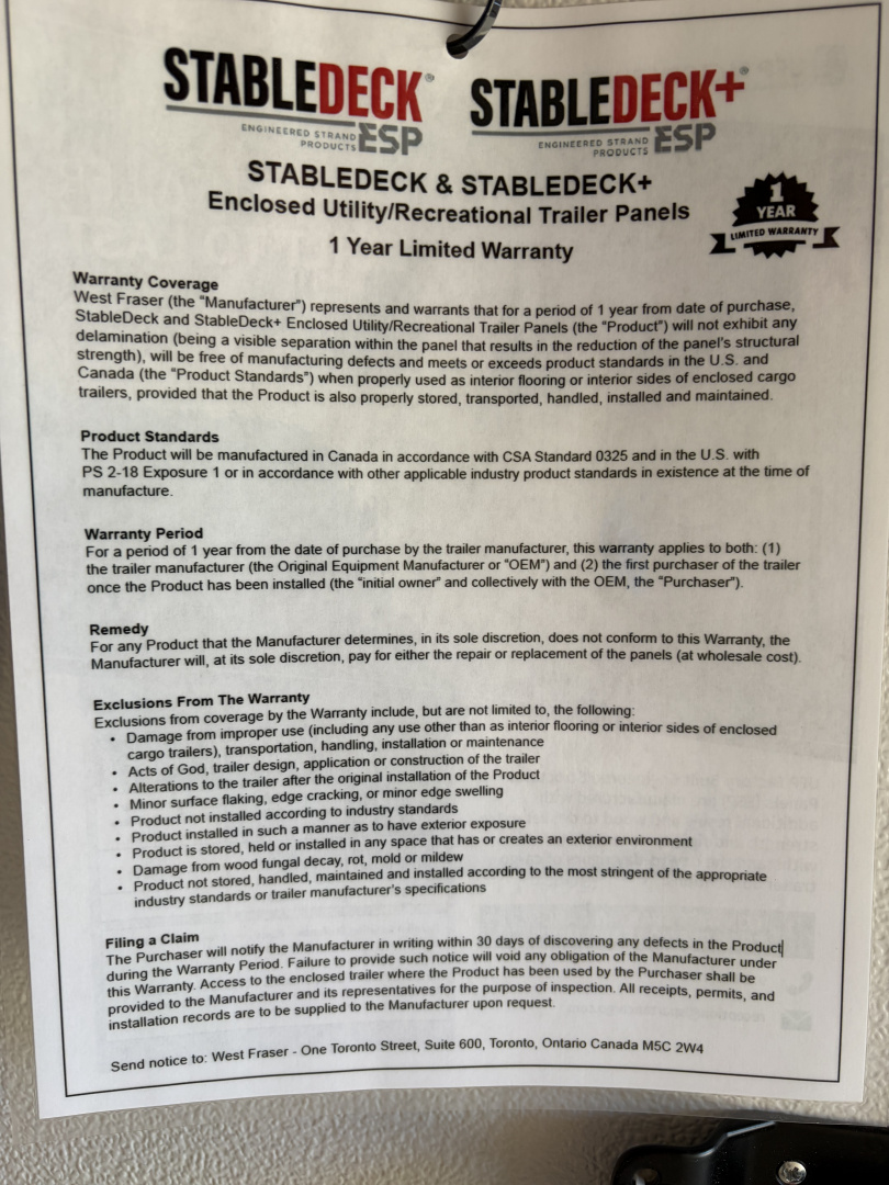 New 2026 Spartan 5X8 Enclosed Trailer, Side Door, Barlock, Polycor, Stabledeck