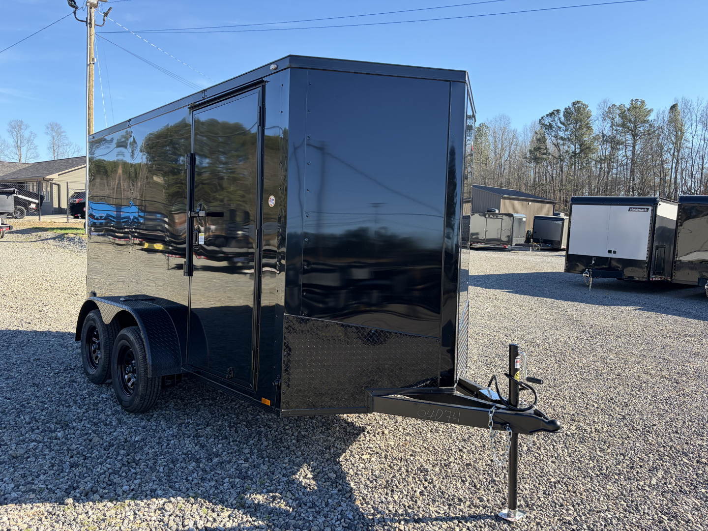 New 2026 Spartan Cargo 6X12 Enclosed Trailer, Blackout PolyCor, 7K GVWR, Tandem Axle, 6'6" Interior, StableDeck, Full Thermoply Ceiling Liner