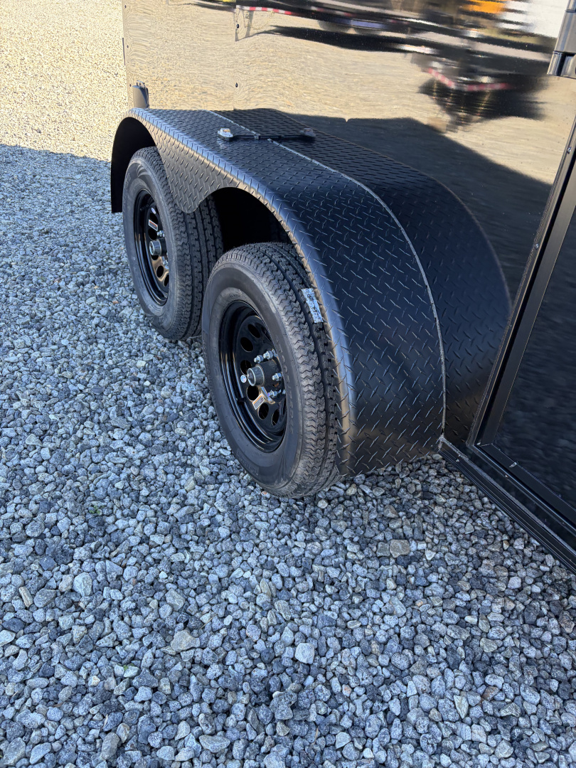 New 2026 Spartan Cargo 6X12 Enclosed Trailer, Blackout PolyCor, 7K GVWR, Tandem Axle, 6'6" Interior, StableDeck, Full Thermoply Ceiling Liner