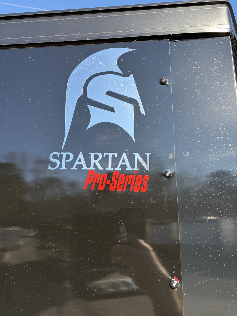 New 2026 Spartan Cargo 6X12 Enclosed Trailer, Blackout PolyCor, 7K GVWR, Tandem Axle, 6'6" Interior, StableDeck, Full Thermoply Ceiling Liner