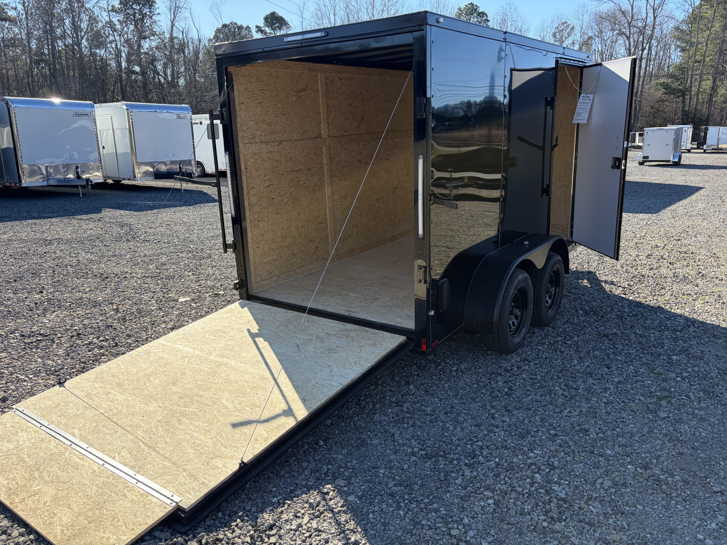 New 2026 Spartan Cargo 6X12 Enclosed Trailer, Blackout PolyCor, 7K GVWR, Tandem Axle, 6'6" Interior, StableDeck, Full Thermoply Ceiling Liner