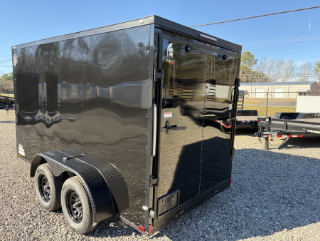 New 2026 Spartan Cargo 6X12 Enclosed Trailer, Blackout PolyCor, 7K GVWR, Tandem Axle, 6'6" Interior, StableDeck, Full Thermoply Ceiling Liner