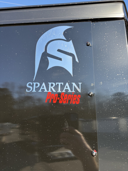 New 2026 Spartan Cargo 6X12 Enclosed Trailer, Blackout PolyCor, 7K GVWR, Tandem Axle, 6'6" Interior, StableDeck, Full Thermoply Ceiling Liner