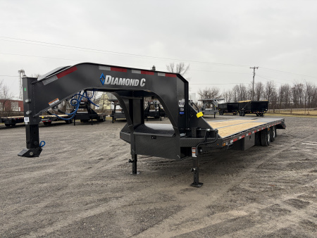 New 2026 Diamond C Trailers FMAX210L30X102MR (25' + 5' X 102 ) 25K Max Ramp Flatbed Trailer