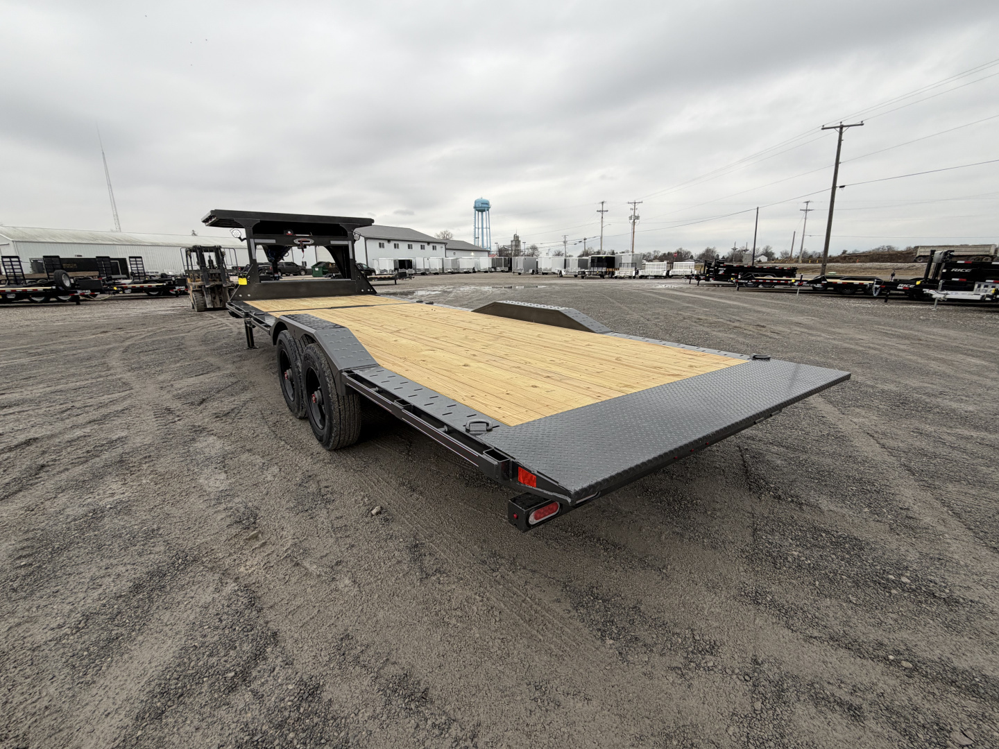 New 2026 Diamond C Trailers HXD210L24X102-GN (24' x 102") 23K Partial Tilt Equipment Trailer