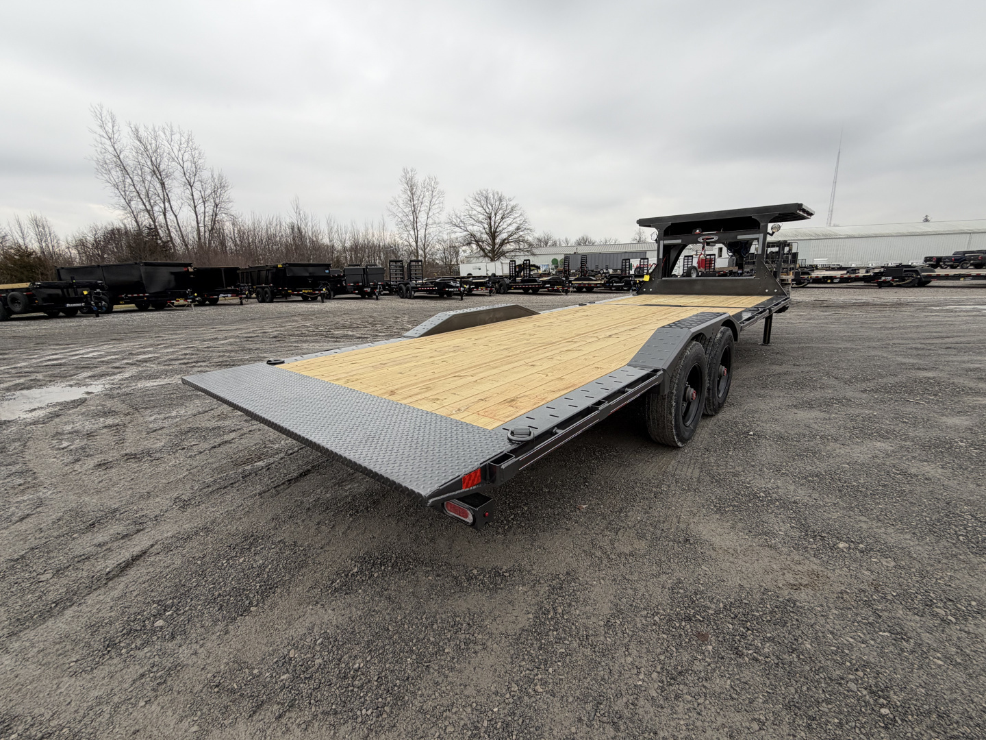 New 2026 Diamond C Trailers HXD210L24X102-GN (24' x 102") 23K Partial Tilt Equipment Trailer