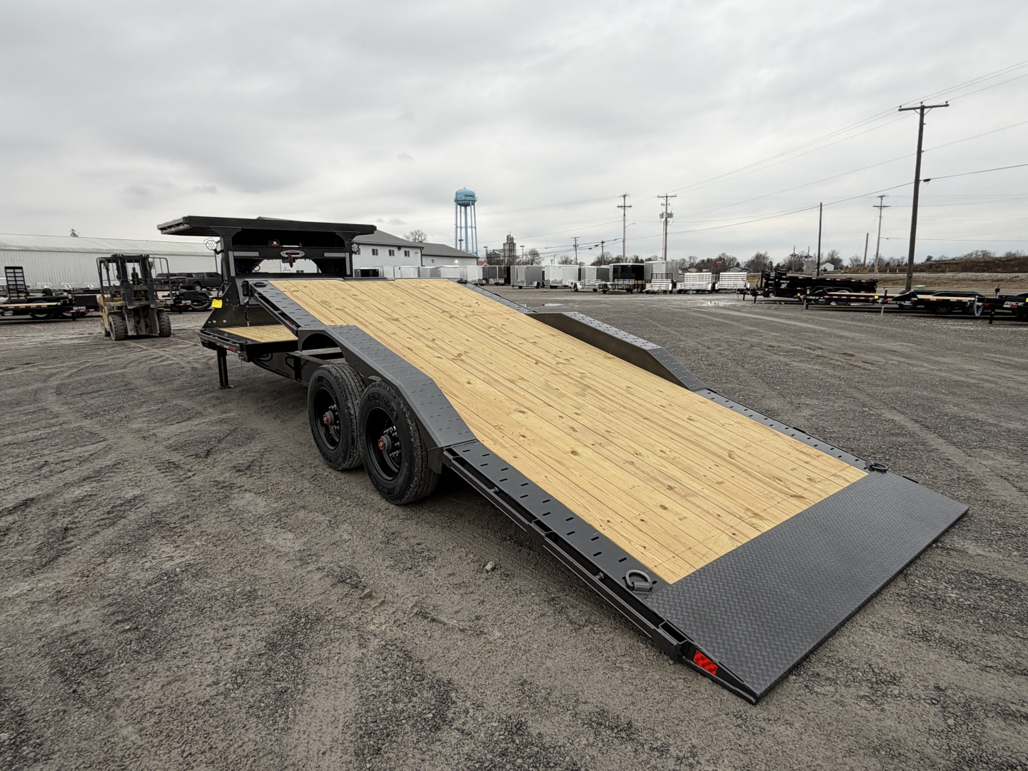 New 2026 Diamond C Trailers HXD210L24X102-GN (24' x 102") 23K Partial Tilt Equipment Trailer