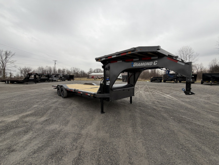 New 2026 Diamond C Trailers HXD210L24X102-GN (24' x 102") 23K Partial Tilt Equipment Trailer