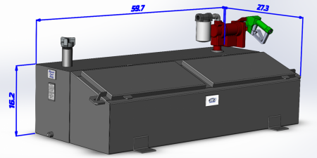 New 2026 BCI Fabrication FBC50 Toolbox/Fuel Tank Combo