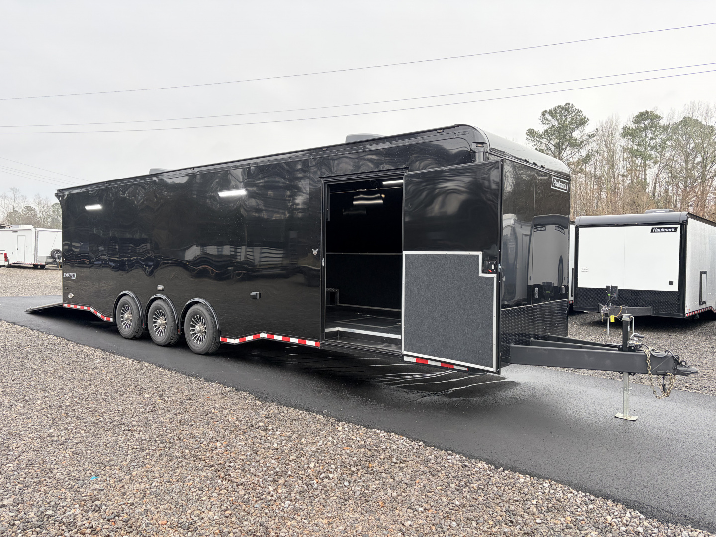 Used 2025 Haulmark EDGE 32 Race Trailer, Sportsman Plus Package, Dual A/C, Pit Accessories, Gen Slides, Polycor, Insulated, 18K GVWR