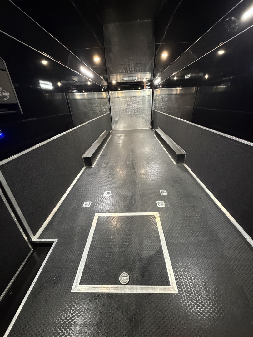 Used 2025 Haulmark EDGE 32 Race Trailer, Sportsman Plus Package, Dual A/C, Pit Accessories, Gen Slides, Polycor, Insulated, 18K GVWR