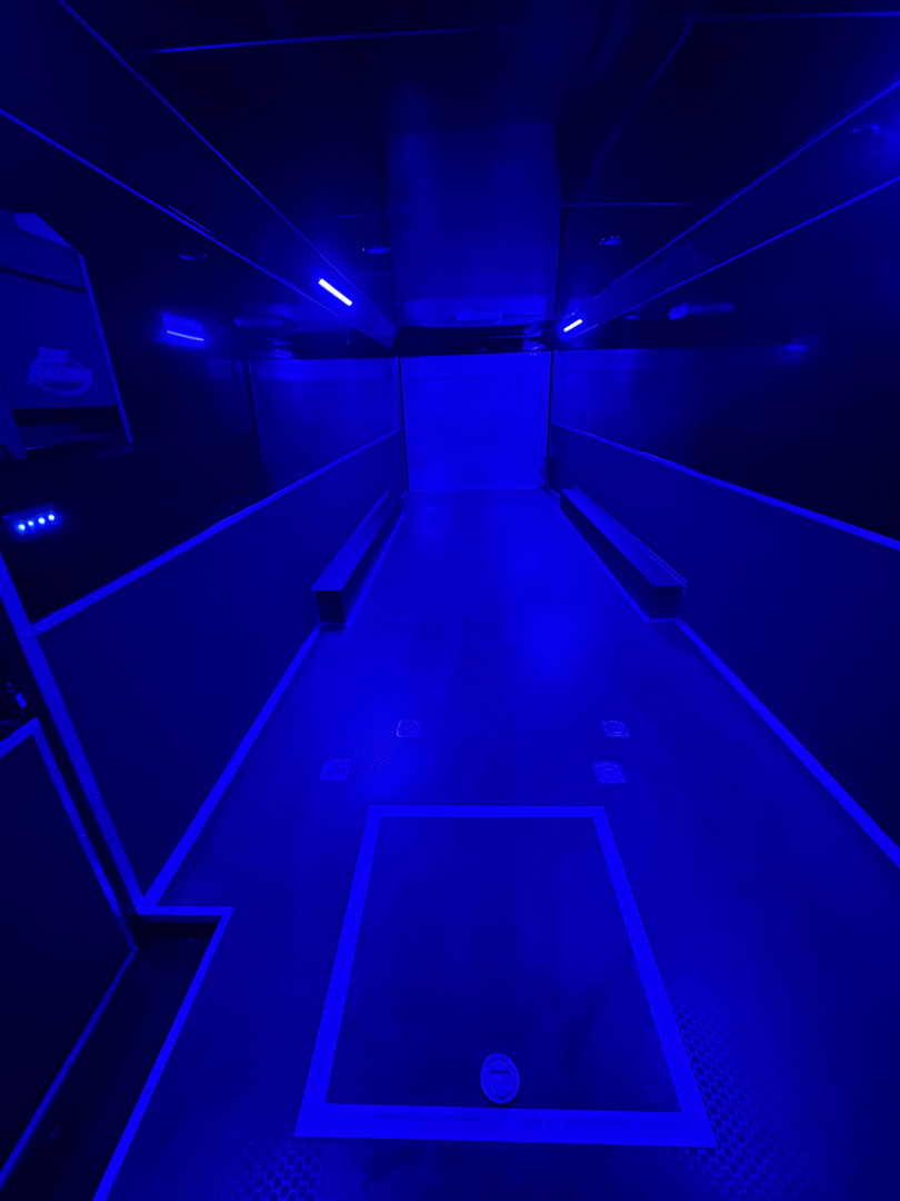 Used 2025 Haulmark EDGE 32 Race Trailer, Sportsman Plus Package, Dual A/C, Pit Accessories, Gen Slides, Polycor, Insulated, 18K GVWR