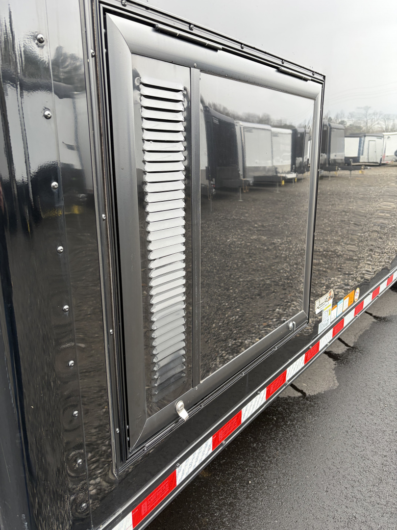 Used 2025 Haulmark EDGE 32 Race Trailer, Sportsman Plus Package, Dual A/C, Pit Accessories, Gen Slides, Polycor, Insulated, 18K GVWR