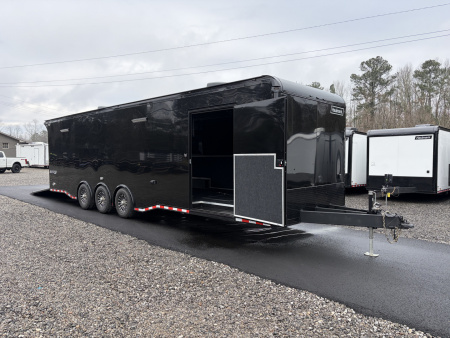 Used 2025 Haulmark EDGE 32 Race Trailer, Sportsman Plus Package, Dual A/C, Pit Accessories, Gen Slides, Polycor, Insulated, 18K GVWR