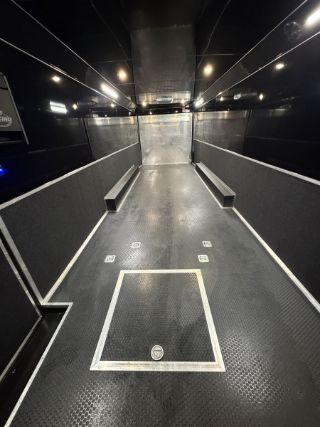 Used 2025 Haulmark EDGE 32 Race Trailer, Sportsman Plus Package, Dual A/C, Pit Accessories, Gen Slides, Polycor, Insulated, 18K GVWR