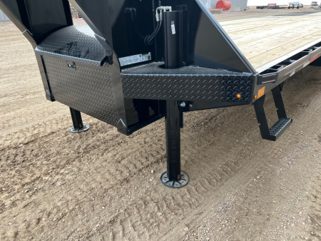 New 2026 Diamond C Trailers 35' FMAX212HDT Gooseneck Hydraulic Tail Flatbed Trailer