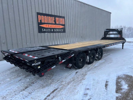 New 2026 PJ Trailers 30' Gooseneck LS Triple Axle Flatbed Trailer