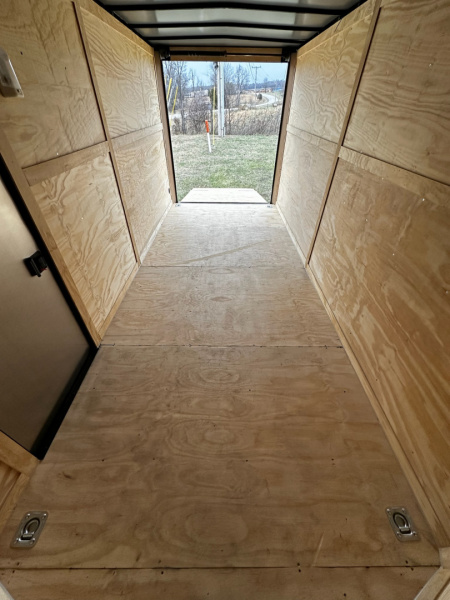 New 2026 Luxe 7x16 Enclosed Trailer- 3500LB Tandem Axle -Charcoal Poly-Blackout