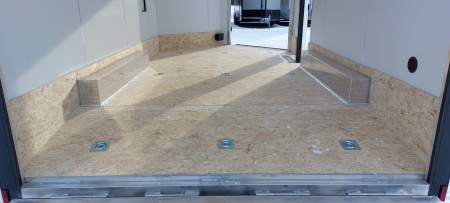 New 8 x 14 + 4' V SNOWMOBILE/CAR HAULER ENCLOSED ALL ALUMINUM 2026 LIGHTNING