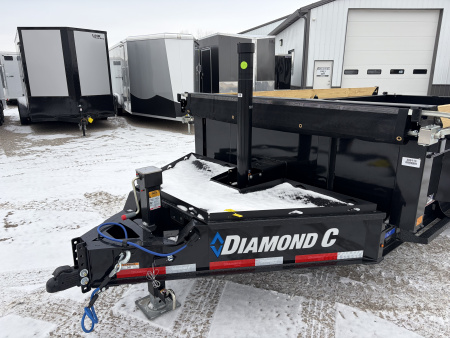 New 2026 Diamond C Trailers LPT207L14X82 (82" X 14') 15.5K Telescopic Dump Trailer
