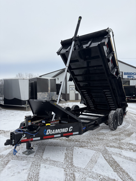 New 2026 Diamond C Trailers LPT207L14X82 (82" X 14') 15.5K Telescopic Dump Trailer