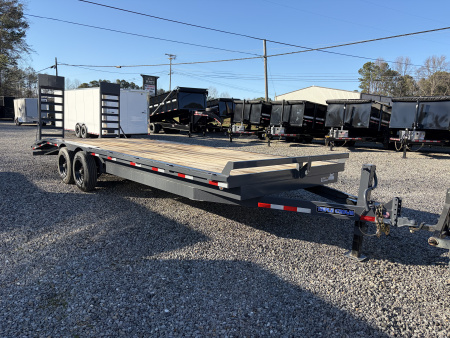 New 2026 Triple Crown 8.5x24 Deckover Equipment Trailer, 4' Dovetail, 16K GVWR