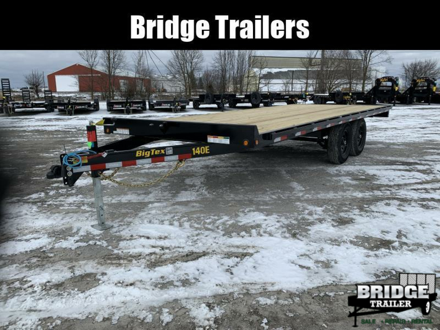 New 2026 Big Tex Trailers 14OE-20STA-S8BK (20' X 102") 14K Deckover Trailer