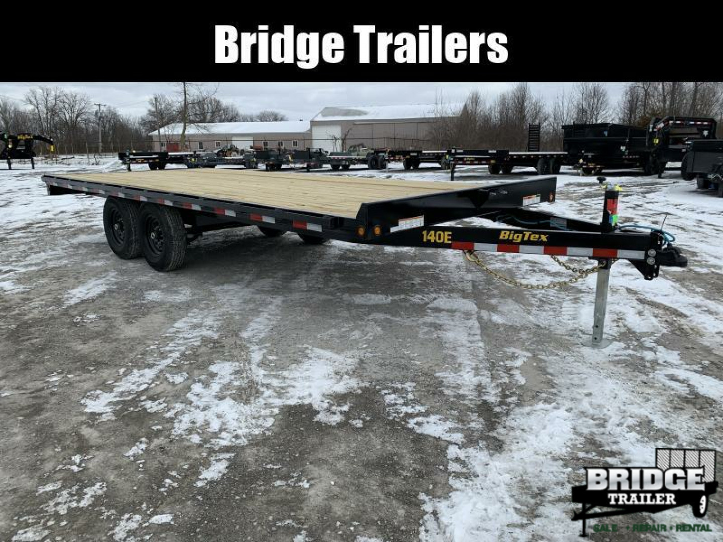 New 2026 Big Tex Trailers 14OE-20STA-S8BK (20' X 102") 14K Deckover Trailer