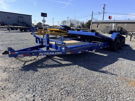 New 2026 PJ Trailers 7X22 GRAVITY TILT 16K GVWR Equipment Trailer
