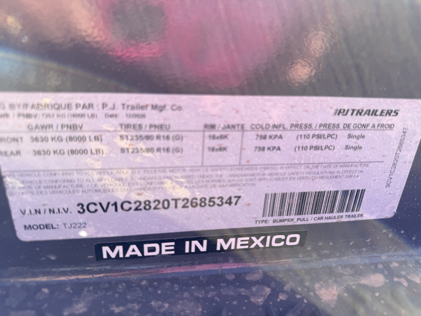 New 2026 PJ Trailers 7X22 GRAVITY TILT 16K GVWR Equipment Trailer