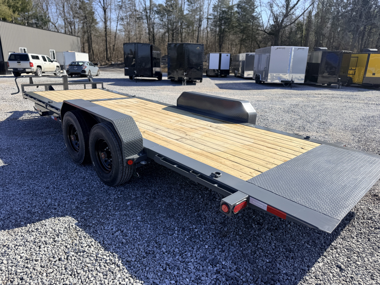 New 2026 PJ Trailers 7X22 GRAVITY TILT 16K GVWR Equipment Trailer
