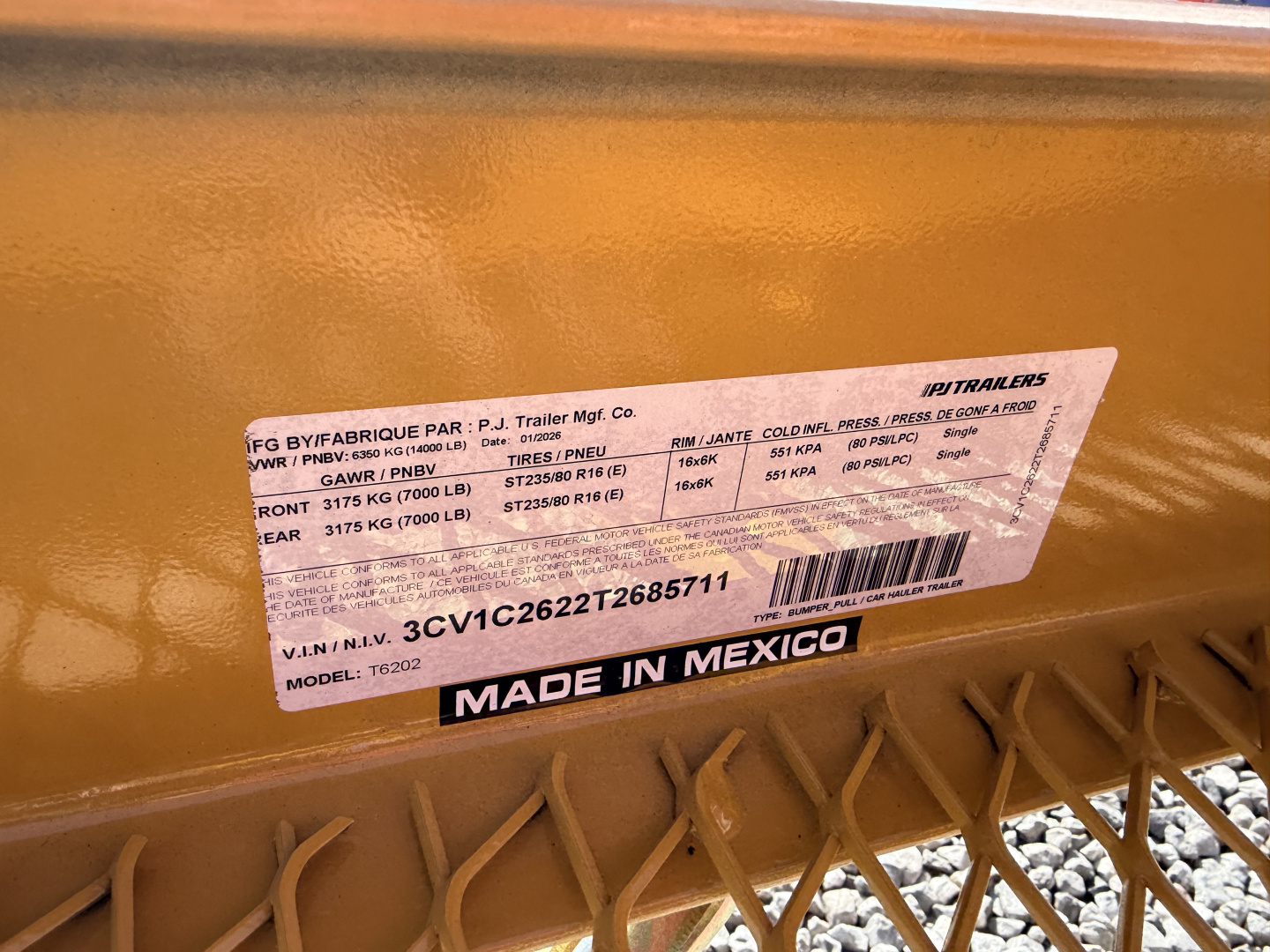New 2026 PJ Trailers 7X20 GRAVITY TILT 14K GVWR Equipment Trailer