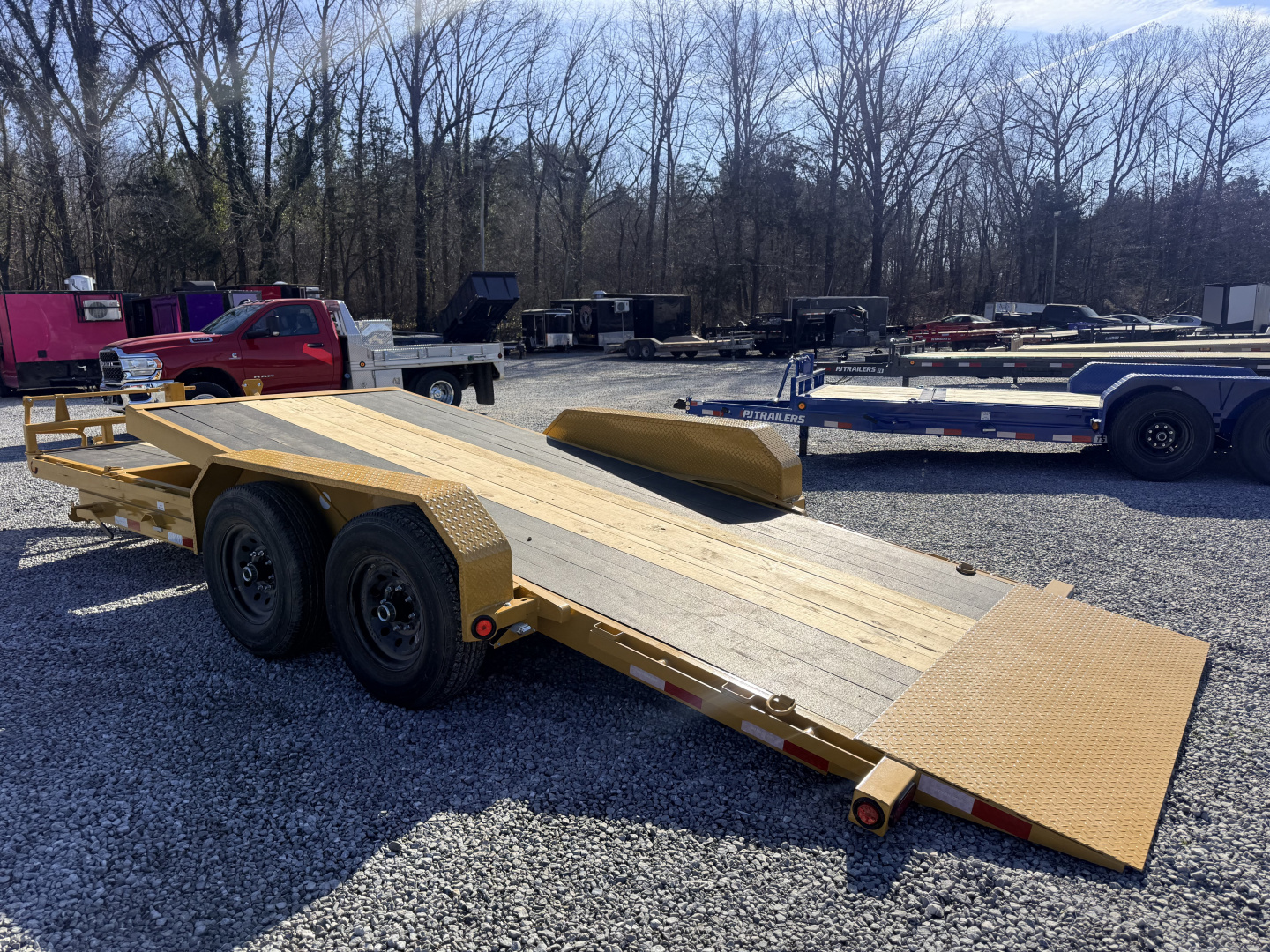 New 2026 PJ Trailers 7X20 GRAVITY TILT 14K GVWR Equipment Trailer