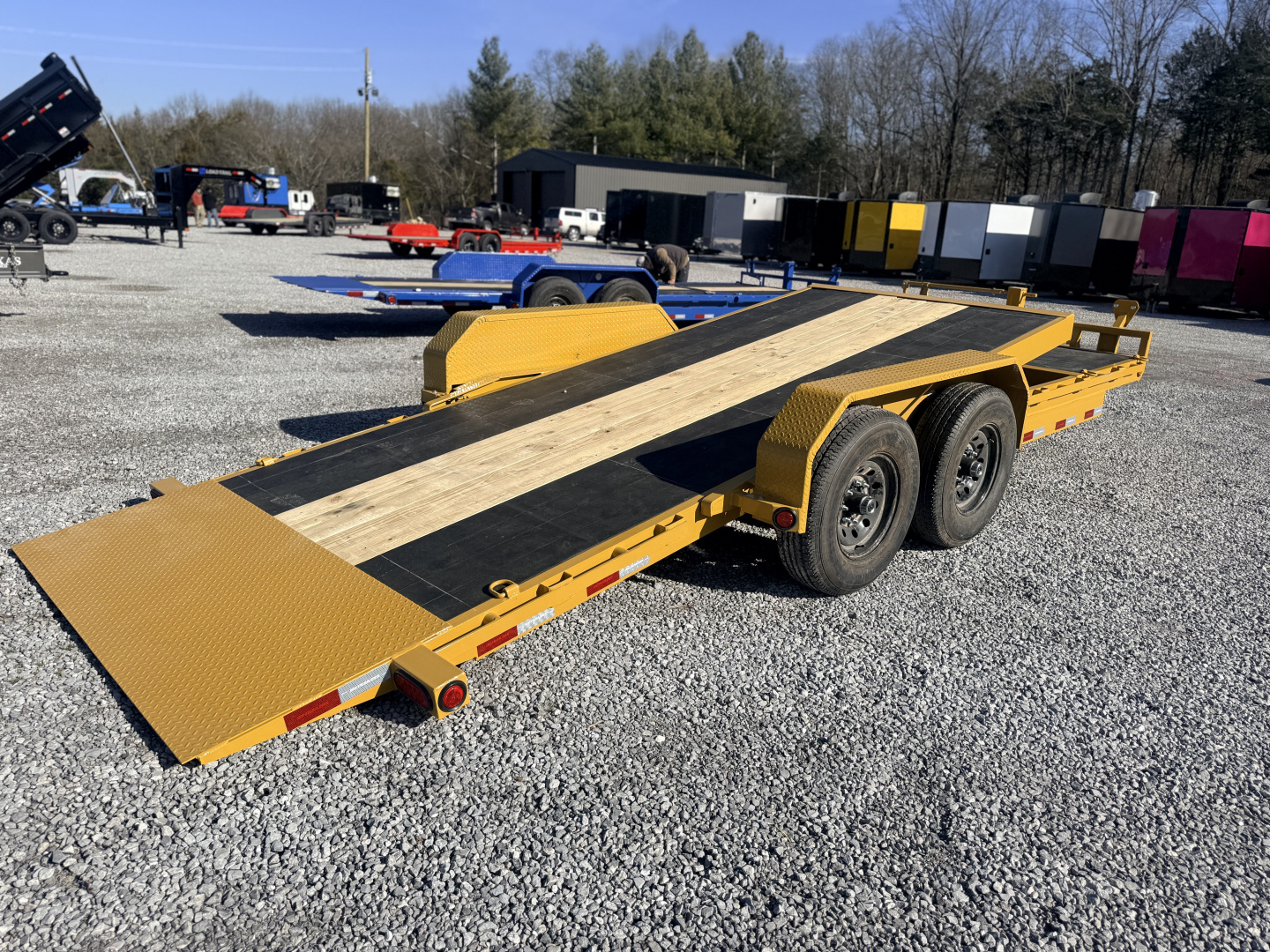 New 2026 PJ Trailers 7X20 GRAVITY TILT 14K GVWR Equipment Trailer