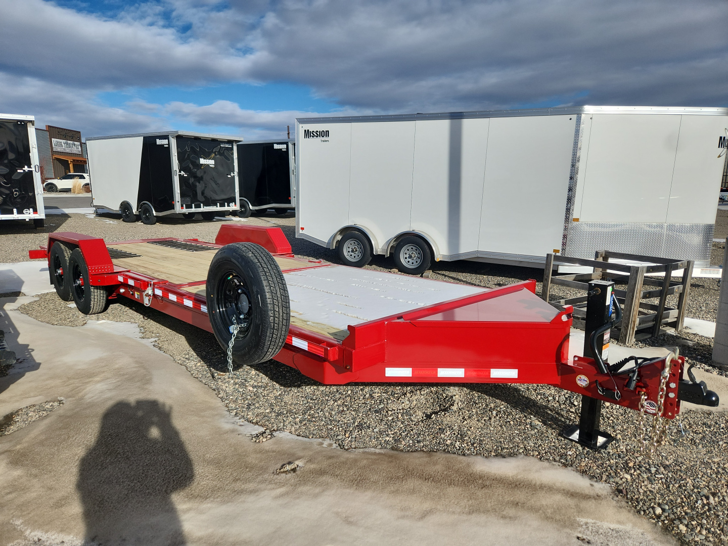 New 2026 Midsota 24' BP FLATBED TILT Equipment Trailer