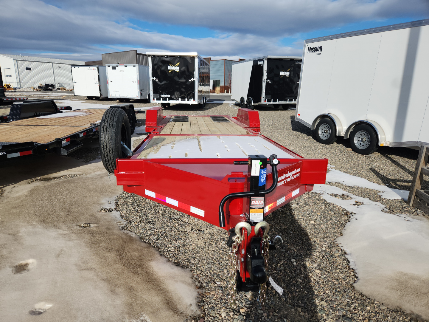 New 2026 Midsota 24' BP FLATBED TILT Equipment Trailer