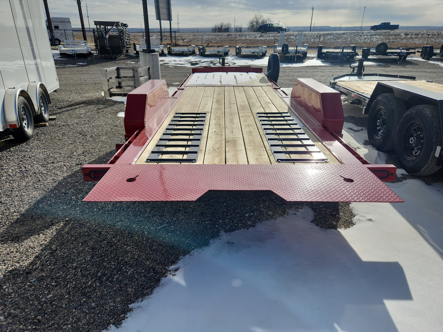 New 2026 Midsota 24' BP FLATBED TILT Equipment Trailer