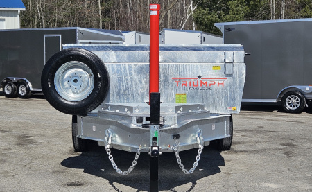 New 82X16 GALVANIZED DUMP 10K AXLES HYDRAULIC JACK 2026 TRIUMPH SPARE TIRE & REMOTE INCLUDED