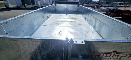 New 82X16 GALVANIZED DUMP 10K AXLES HYDRAULIC JACK 2026 TRIUMPH SPARE TIRE & REMOTE INCLUDED