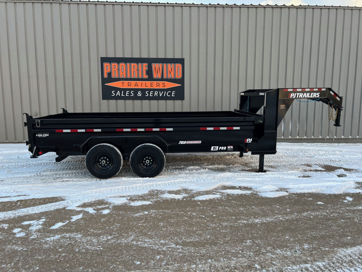 New 2026 PJ Trailers 16' DL Gooseneck Dump Trailer