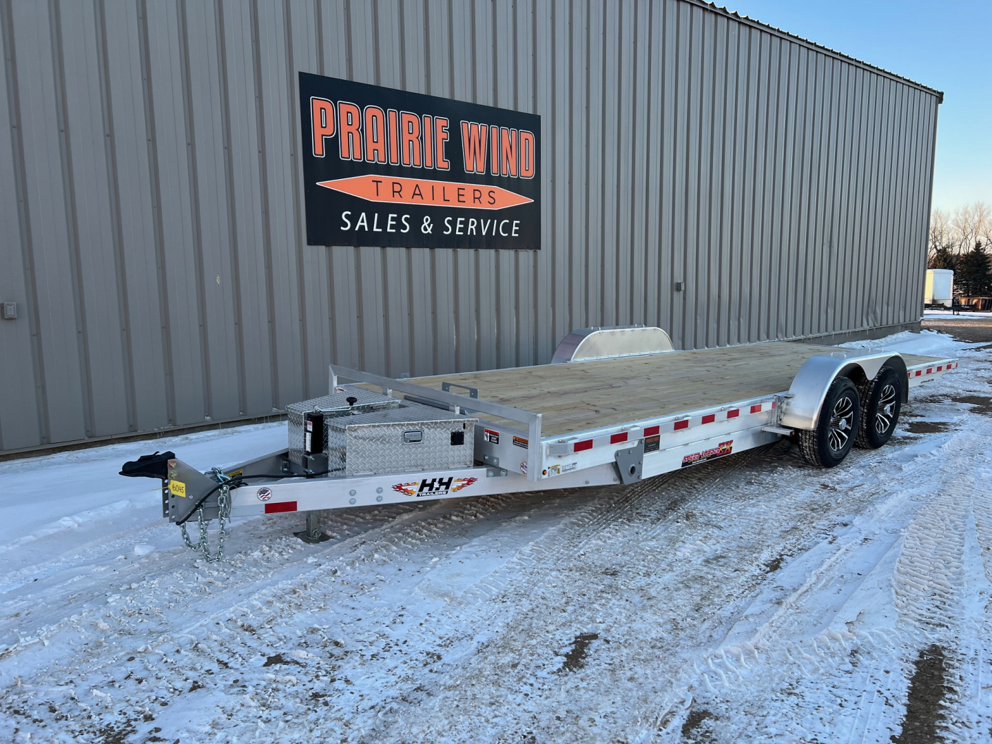 New 2026 H&H Trailers 22' Aluminum Low Profile Speed Loader Tilt Trailer