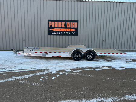 New 2026 H&H Trailers 22' Aluminum Low Profile Speed Loader Tilt Trailer