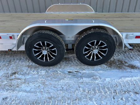 New 2026 H&H Trailers 22' Aluminum Low Profile Speed Loader Tilt Trailer