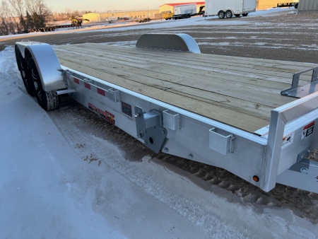 New 2026 H&H Trailers 22' Aluminum Low Profile Speed Loader Tilt Trailer