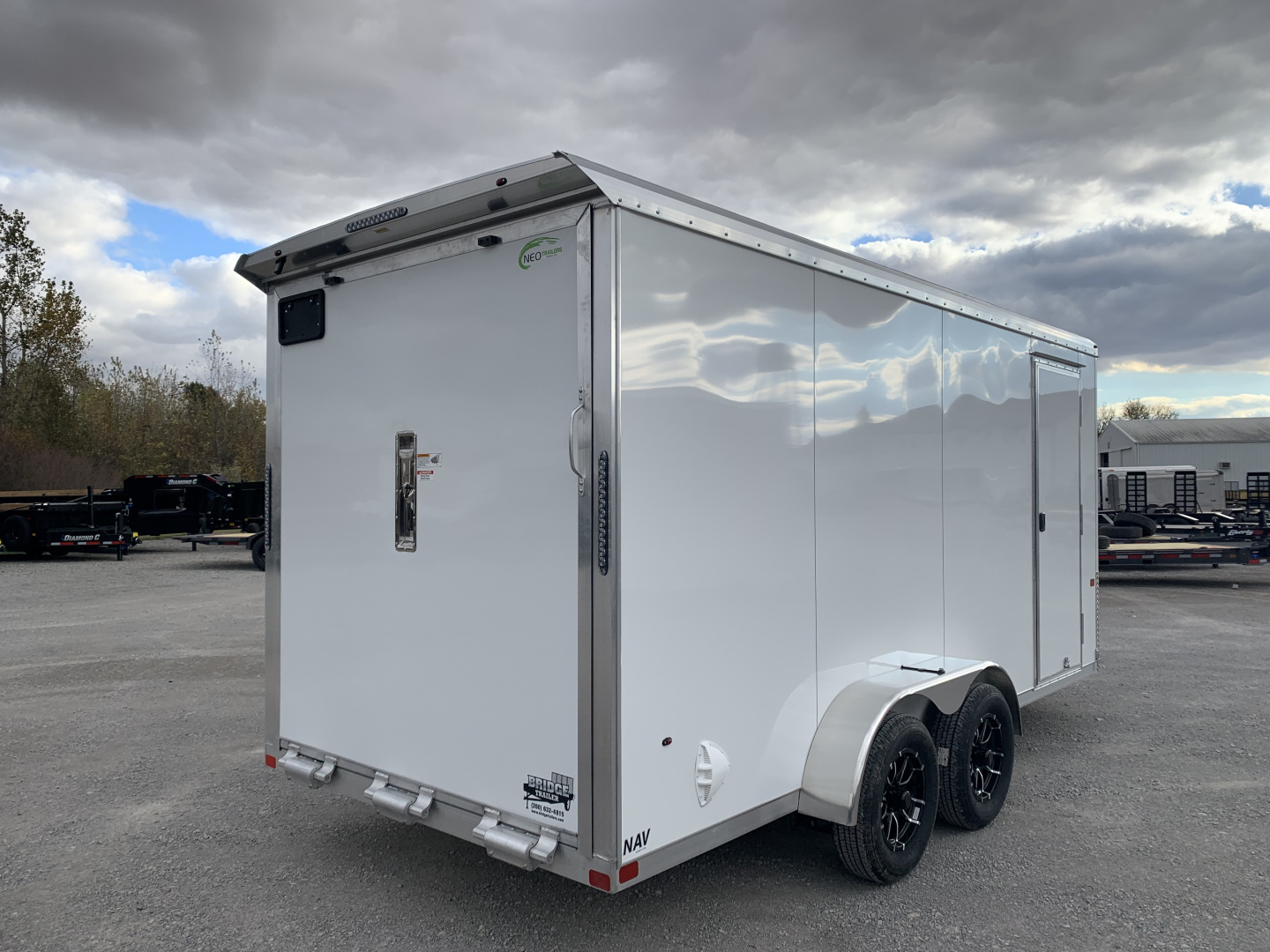 New 2026 NEO TRAILERS NAV167TR6 (7' x 16') 7K V-Nose Cargo / Enclosed Trailer