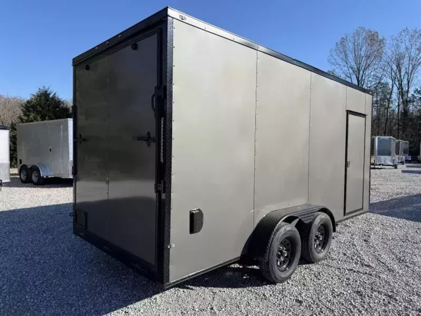 New 2026 Golden Cargo 7x16 TA (7.3 HT) BLACKOUT .80 Polycore Cargo / Enclosed Trailer