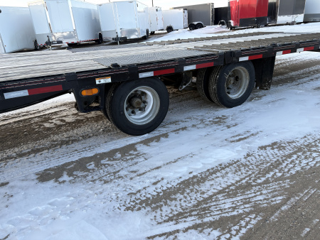 Used 2021 Diamond C Trailers 44’ hydraulic dovetail step deck Flatbed Trailer